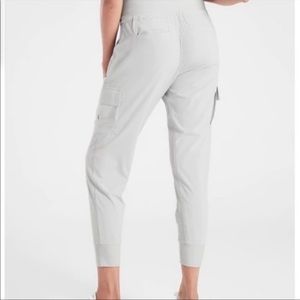 Athleta Light Gray Track Pants
